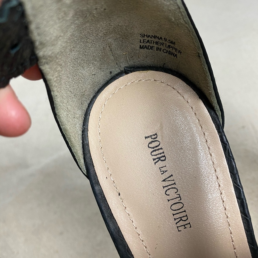 POUR LA VICTOIRE Lace Up Sandal Pumps Black - Picture 5 of 12